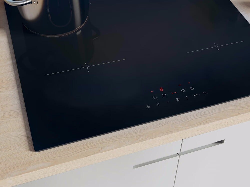 Candy CI642CA Piano cottura a induzione 4 zone, Power Management, controllo touch, vetroceramica nero
