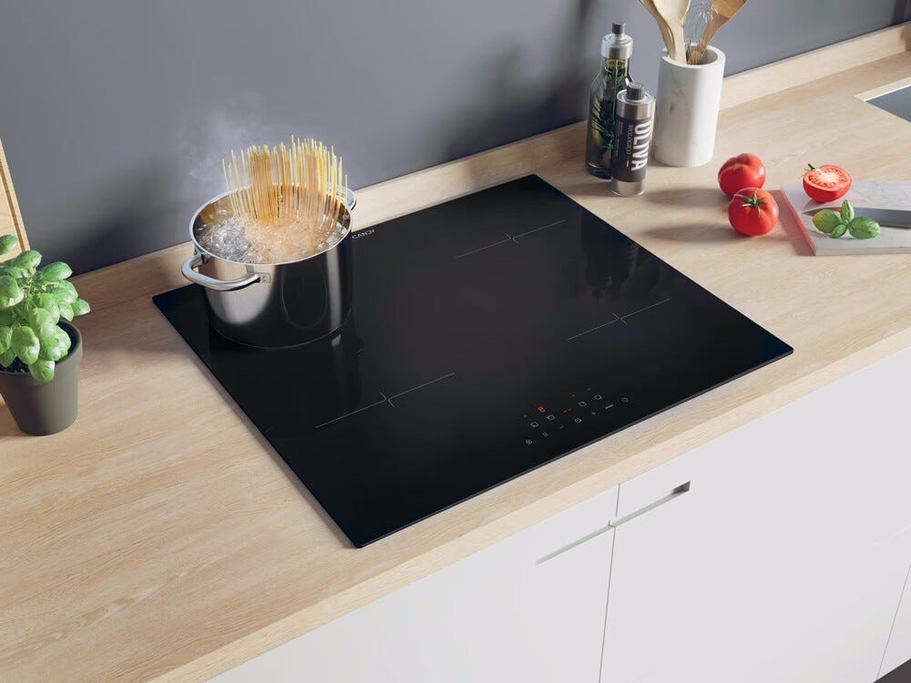 Candy CI642CA Piano cottura a induzione 4 zone, Power Management, controllo touch, vetroceramica nero