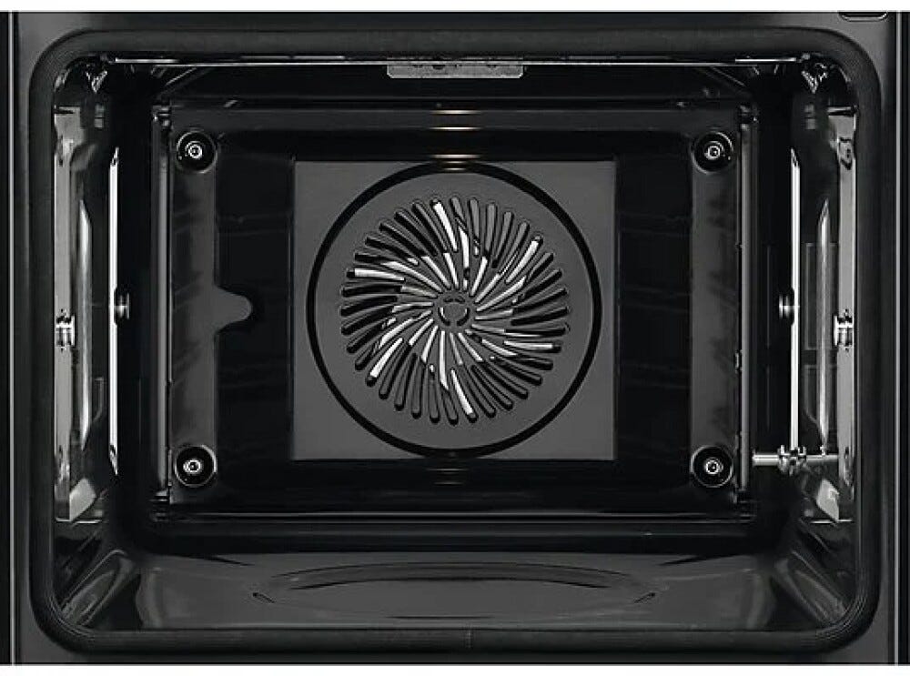AEG TS6PB51ZAB serie 6000 SenseCook forno incasso multifunzione, 60 cm, 71 litri, pirolitico, con sensore di temperatura SenseCook e wifi, estetica nera