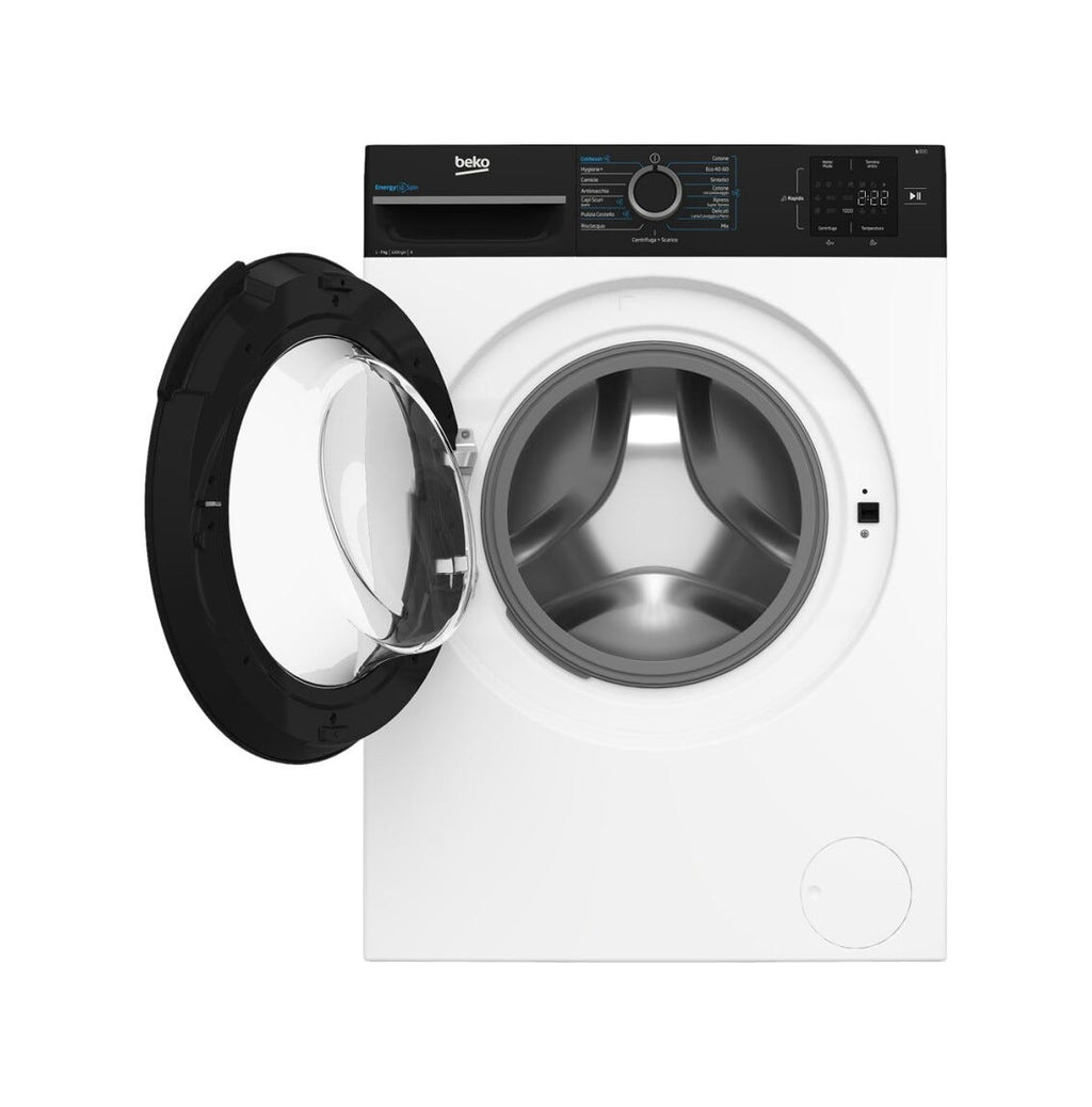 Beko BMWSEP7126EB Lavatrice cm. 60, capacità 7 kg, 1200 giri, carica frontale, motore inverter, bianco
