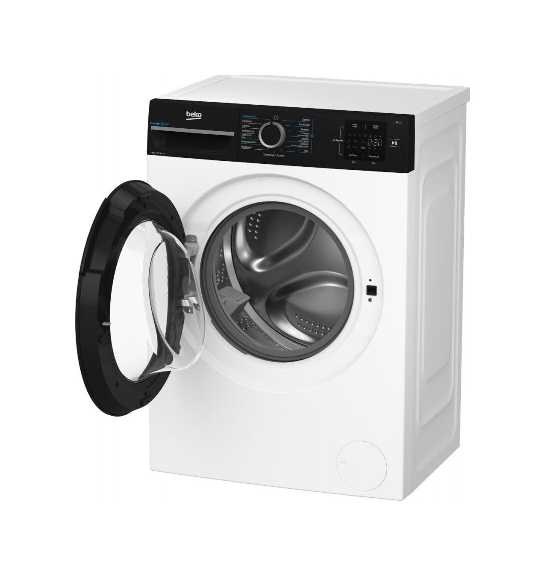 Beko BMWSEP7126EB Lavatrice cm. 60, capacità 7 kg, 1200 giri, carica frontale, motore inverter, bianco