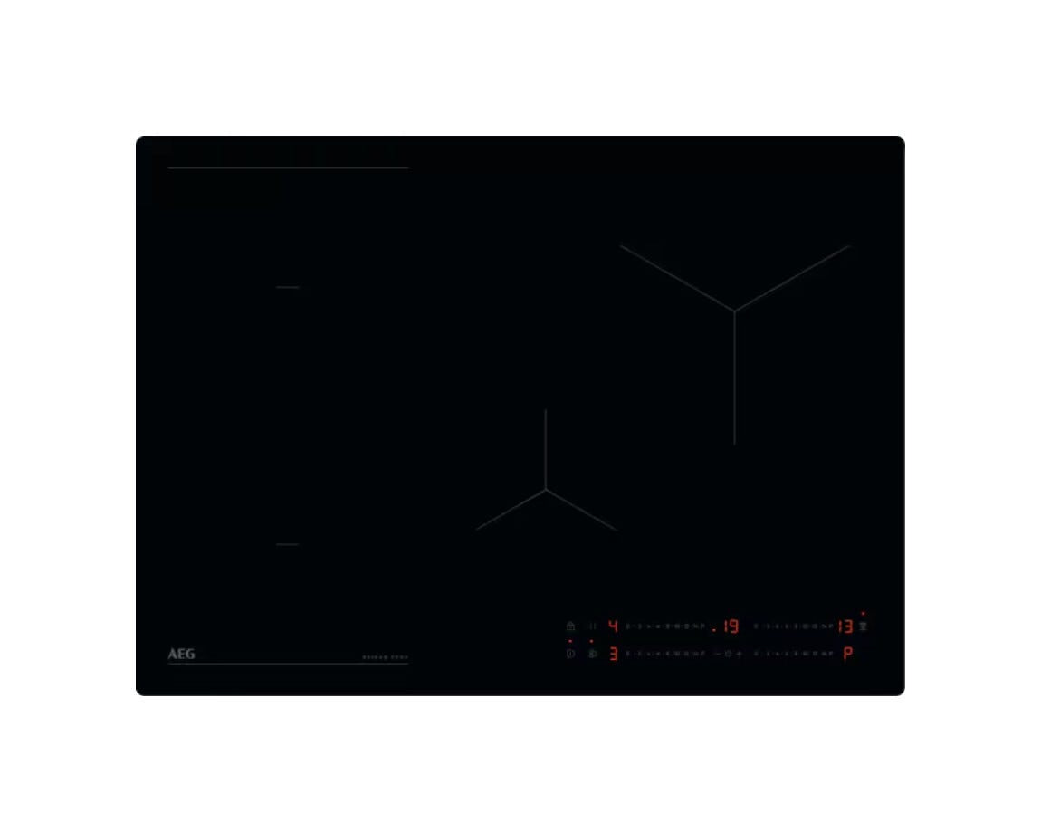 AEG OIO74B00IB serie 6000 Piano cottura a induzione, cm. 70, 4 zone, FlexInduction, Hob²Hood, vetro nero