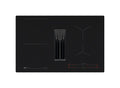 AEG TH84CB0BSZ serie 6000 piano cottura a induzione con cappa integrata, cm. 83, 4 zone, estrazione 650 m³/h, bridge, vetroceramica nero opaco, saphir matt