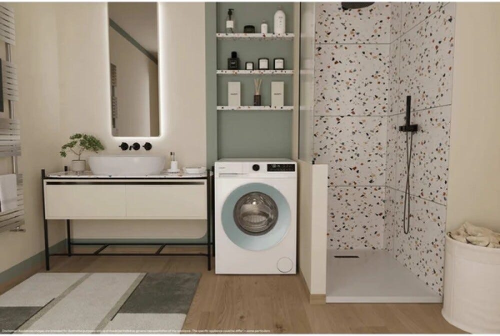 Candy GD48SE6-S ProWash 300 Lavatrice 8 kg, 1351 giri, Classe A, cicli rapidi, bianco