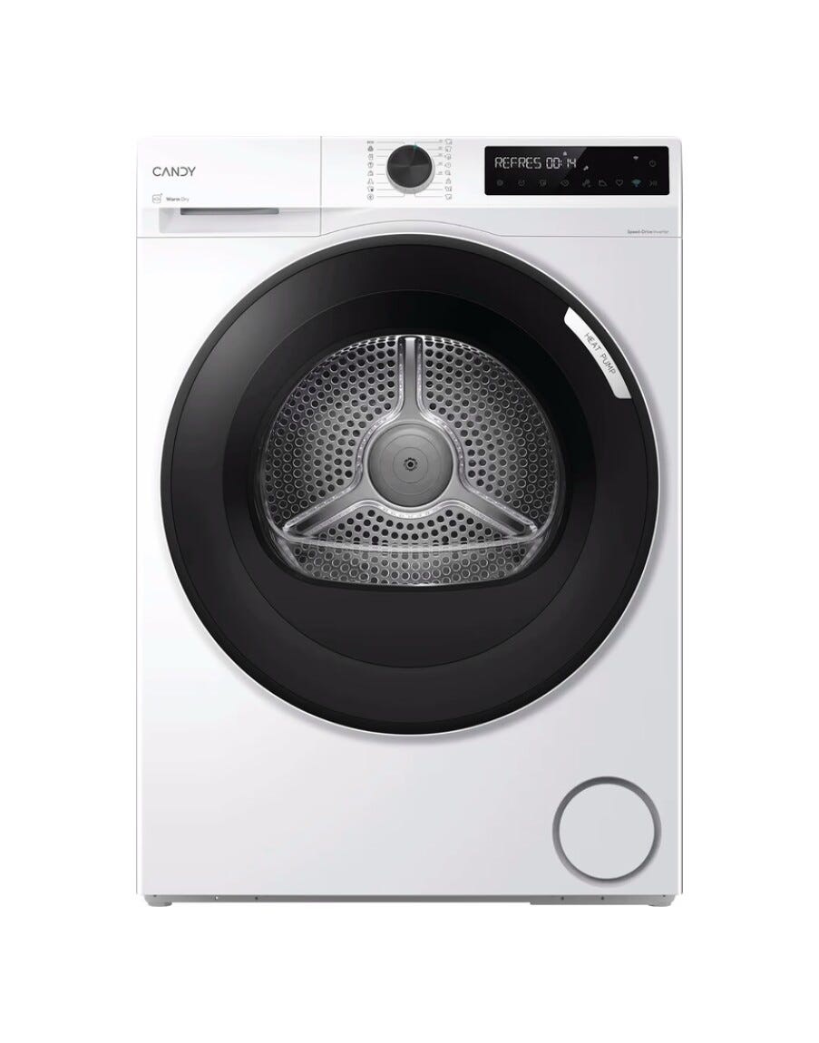 Candy BRS8N2BX-S ProDry 500 Asciugatrice 8 kg, pompa di calore, connettività Wi‑Fi/Bluetooth, Classe D, bianco