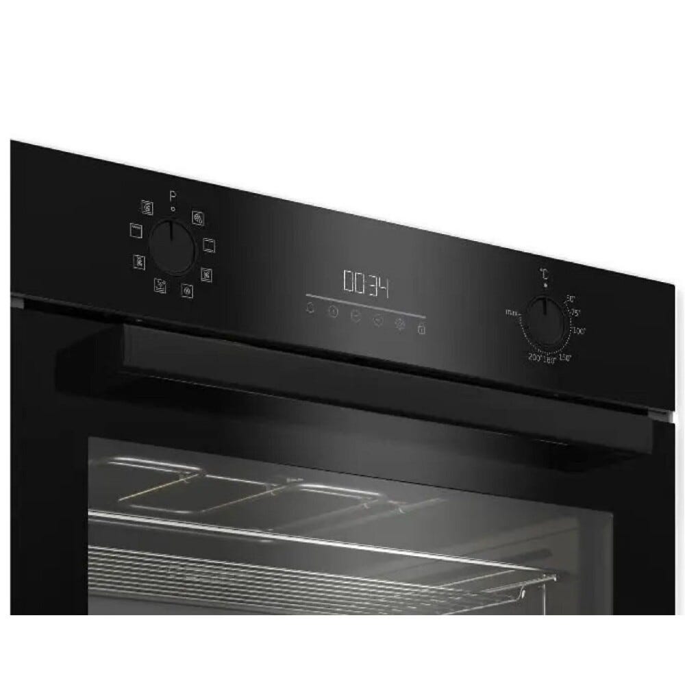 Beko BBCM13300B Forno a microonde da incasso con grill cm. 60, capacità 22 litri, comandi meccanici, nero