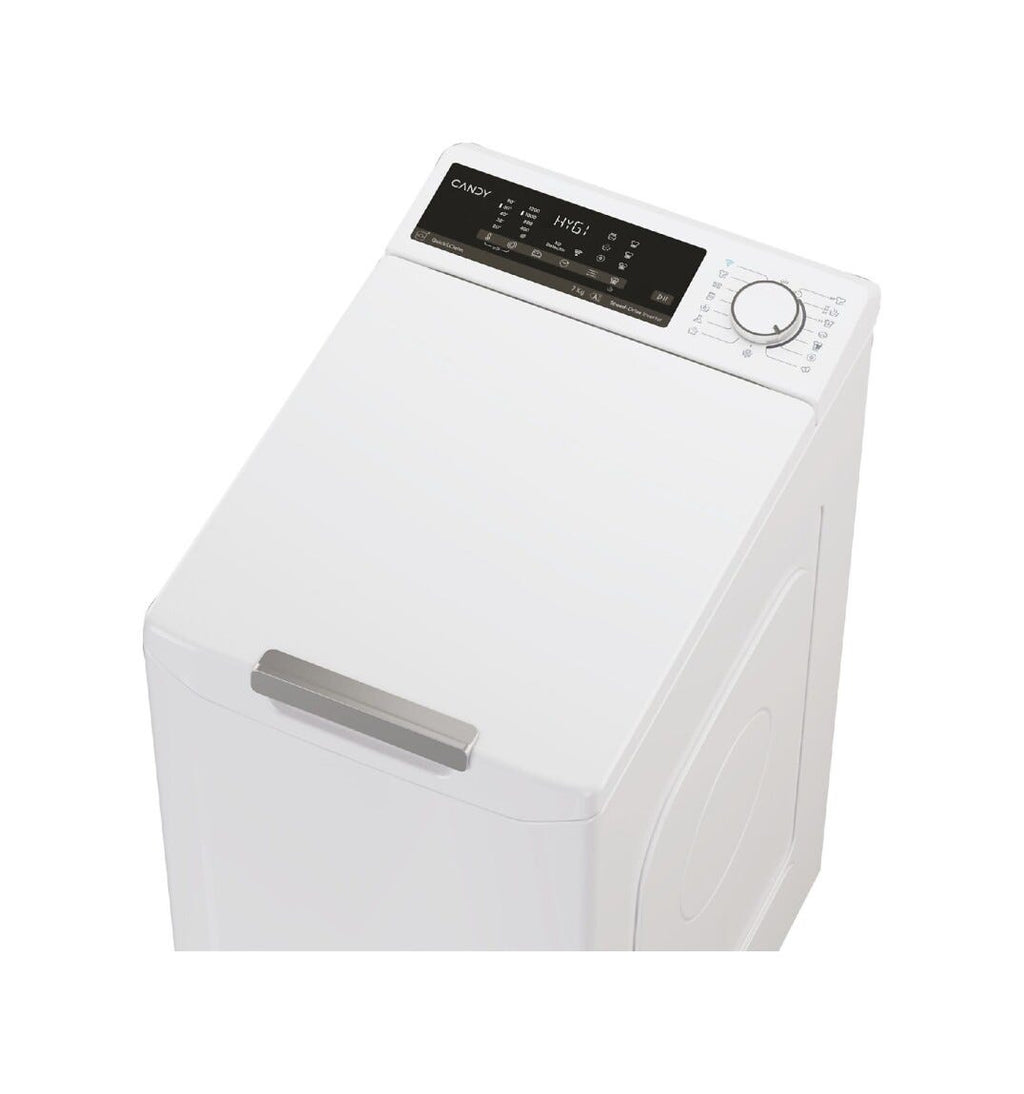 Candy TCA274TM5-S ProWash 500 Lavatrice a carica dall’alto 7 kg, 1200 RPM, motore Inverter, Classe A, bianco