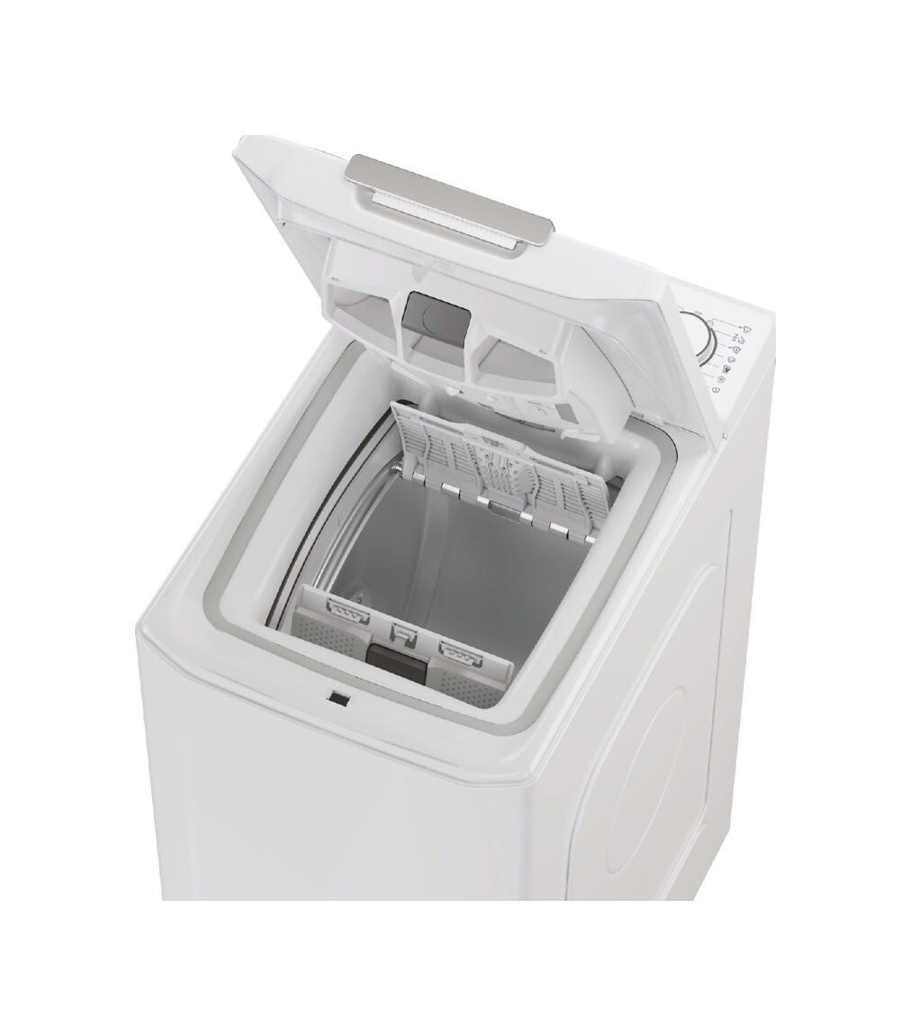 Candy TCA274TM5-S ProWash 500 Lavatrice a carica dall’alto 7 kg, 1200 RPM, motore Inverter, Classe A, bianco
