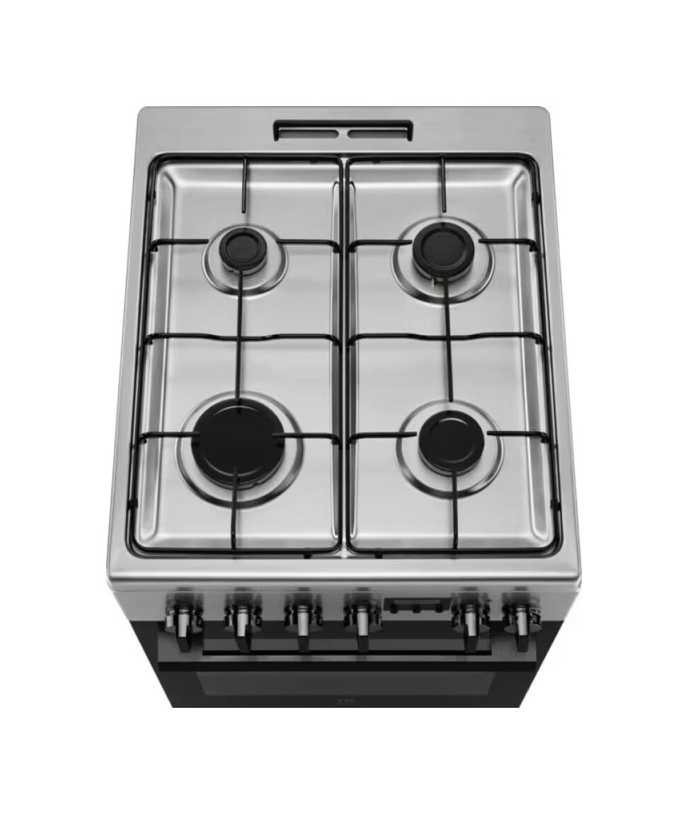 Electrolux LKK540232X Serie 500 SurroundCook Cucina da accosto, 50 cm, 4 Fuochi Gas, inox