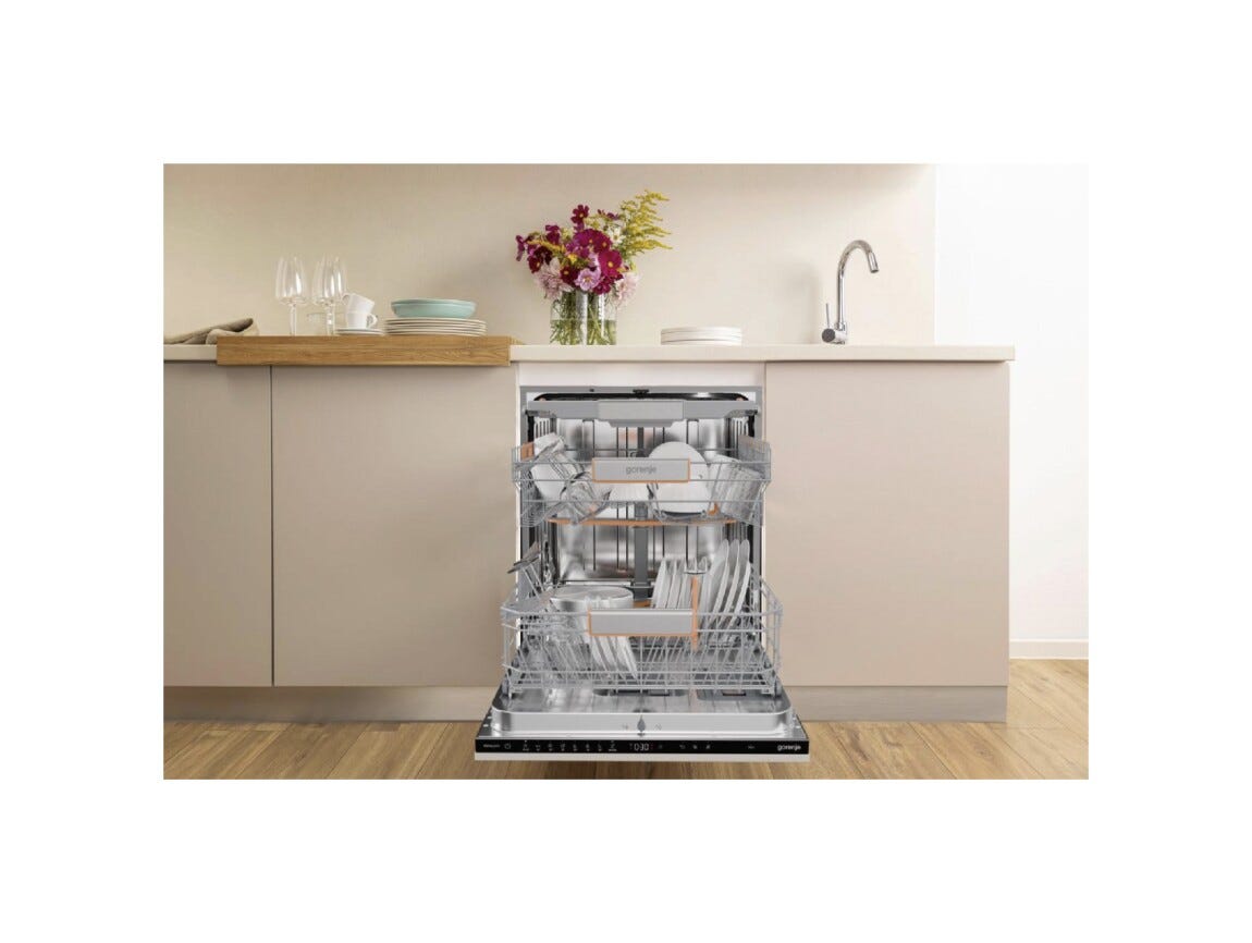 Gorenje GV693A65AD G600 Lavastoviglie da incasso cm. 60, 16 coperti, 8 programmi, TotalDry, SuperSilent