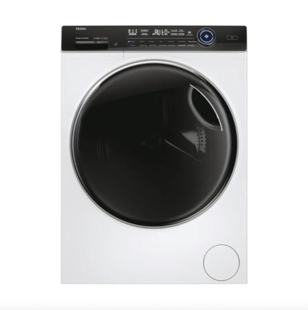 Haier HWD100-B14979UIT I-Pro Serie 7 Plus Lavasciuga cm. 60, lavaggio 10 kg, asciugatura 6 kg, 1400 giri, Direct Motion, Smart AI, Refresh a vapore, bianco