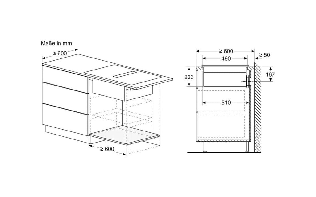 Siemens ED851HQ26M iQ500 Piano cottura a induzione con cappa integrata, 81 cm, CombiZone, Home Connect, vetroceramica nero