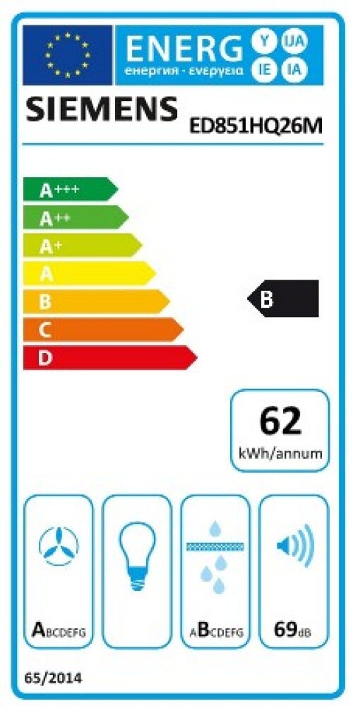 Siemens ED851HQ26M iQ500 Piano cottura a induzione con cappa integrata, 81 cm, CombiZone, Home Connect, vetroceramica nero