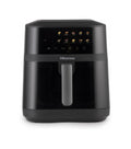 Hisense HAF1800DCD Friggitrice ad aria, capacità 6,3 litri, doppio elemento riscaldante, 10 programmi, display touch, 1800 W, nero