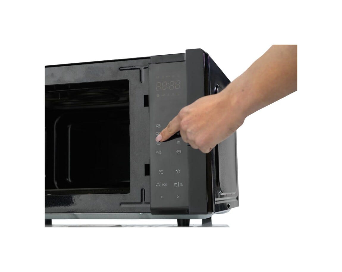 Hisense H25MOBS4HGI Forno a microonde cm. 48, capacità 25 litri, 900 W, Grill 1000 W, Tecnologia Inverter, 10 livelli di potenza, nero