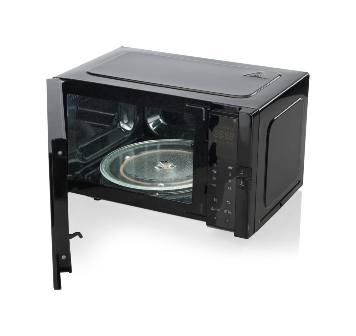 Hisense H25MOBS4HGI Forno a microonde cm. 48, capacità 25 litri, 900 W, Grill 1000 W, Tecnologia Inverter, 10 livelli di potenza, nero