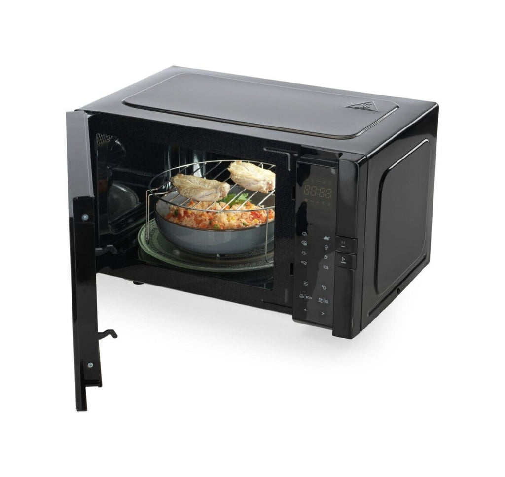 Hisense H25MOBS4HGI Forno a microonde cm. 48, capacità 25 litri, 900 W, Grill 1000 W, Tecnologia Inverter, 10 livelli di potenza, nero