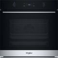 Whirlpool WOI781PU0SXA Forno elettrico cm. 60, capacità 73 litri, Pirolitico + Idrolitico, 6° SENSO FlexiClean, Pizza 310°, inox/nero