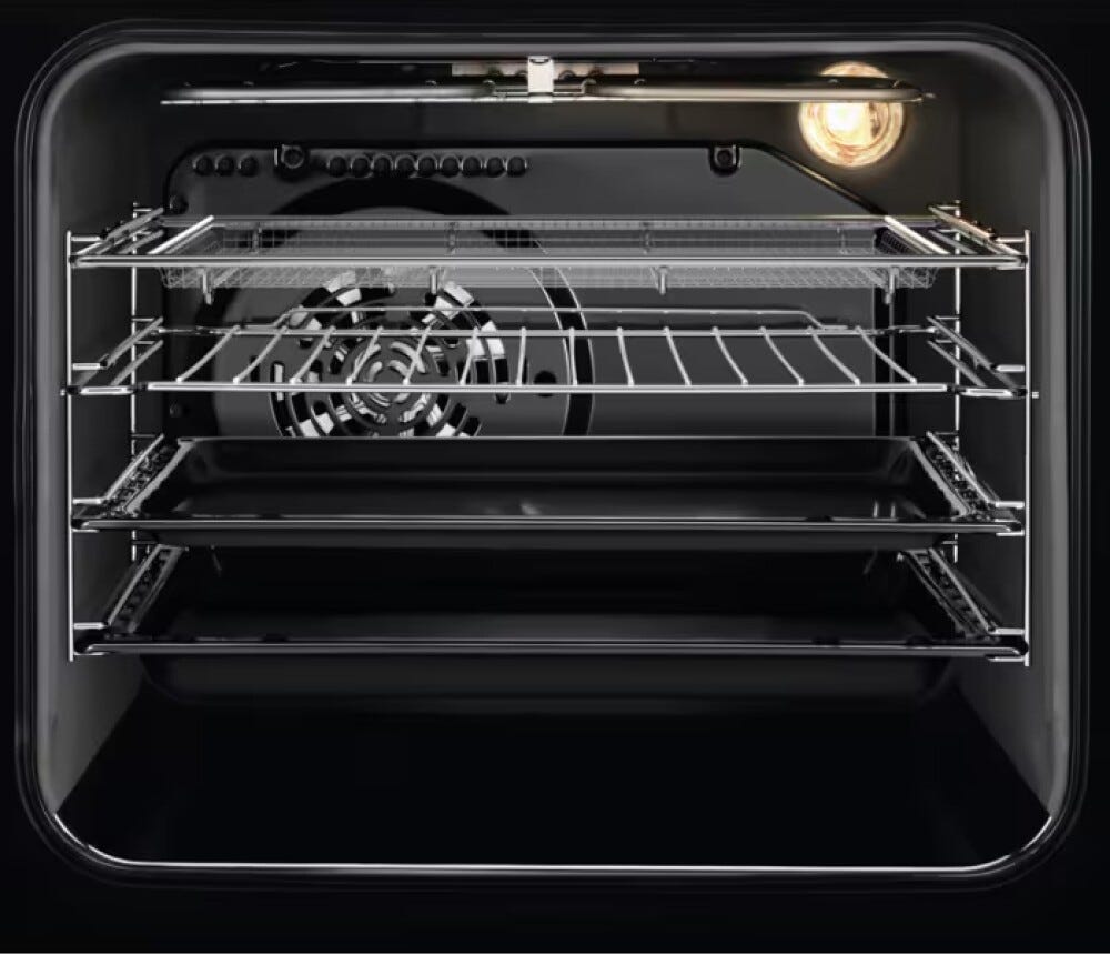 Bosch LKI564266K Steambake Cucina da accosto cm. 50, 4 zone induzione, forno termoventilato, nero opaco