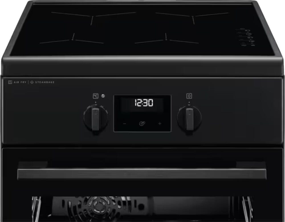 Bosch LKI564266K Steambake Cucina da accosto cm. 50, 4 zone induzione, forno termoventilato, nero opaco