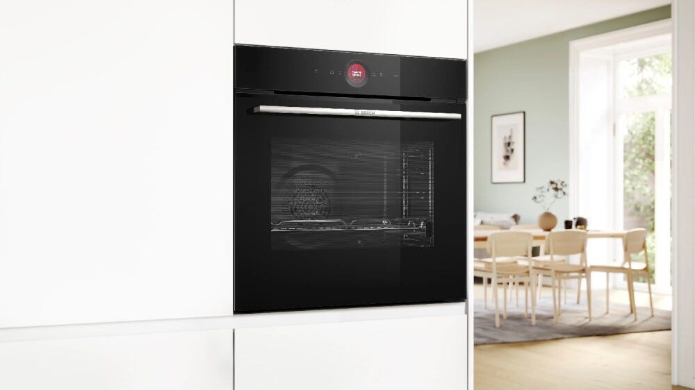 Bosch HBG774KB1 serie 8 Forno elettrico da incasso cm. 60, 71 litri, pirolisi, anello di controllo digitale, classe A+, nero