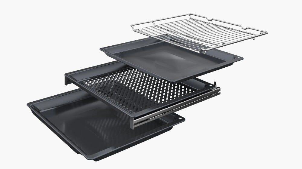 Bosch HBG774KB1 serie 8 Forno elettrico da incasso cm. 60, 71 litri, pirolisi, anello di controllo digitale, classe A+, nero