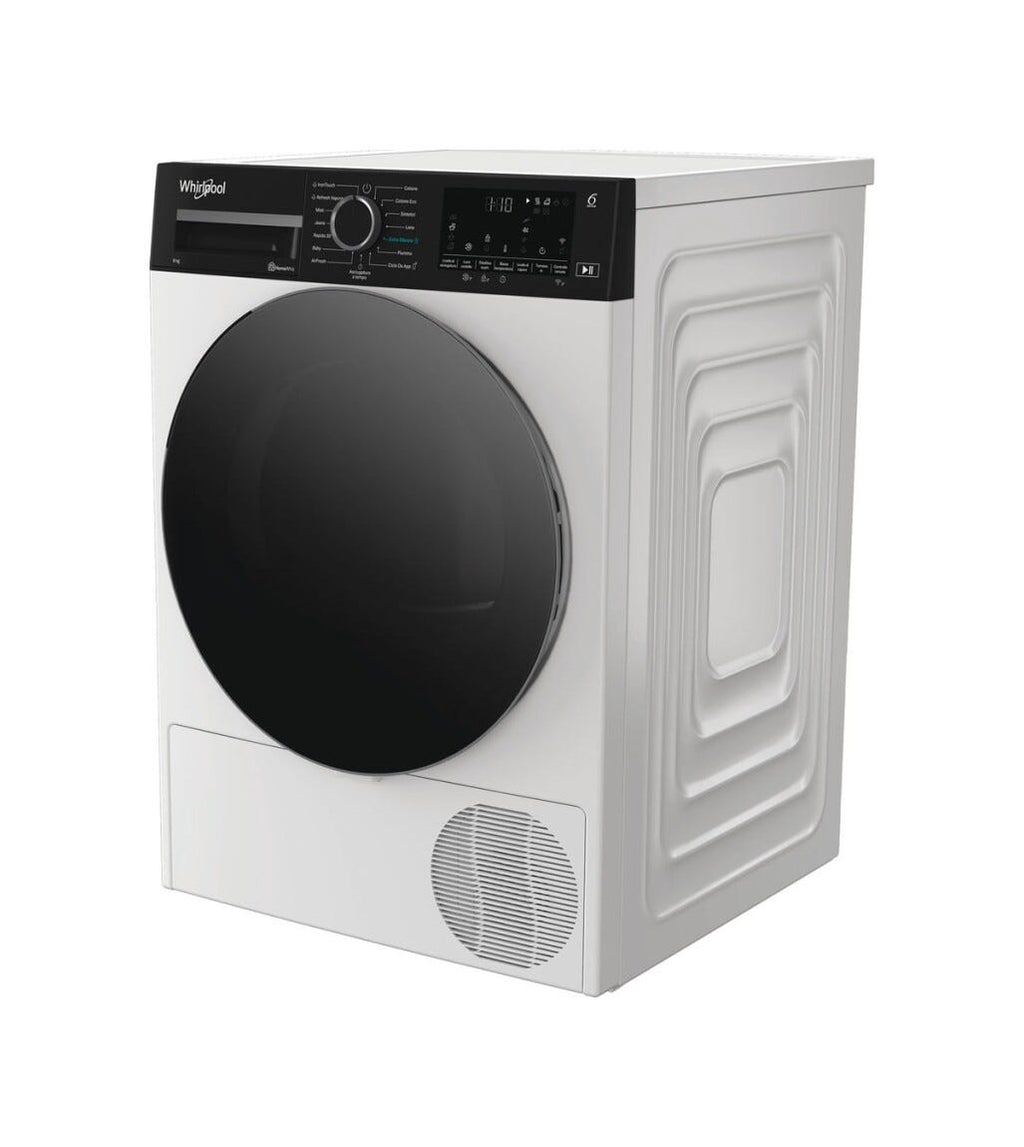Whirlpool C WD 96M WBS IT Asciugatrice cm. 60, capacità 9 kg, Pompa di calore, Precision Dry, Silent Spin, bianco