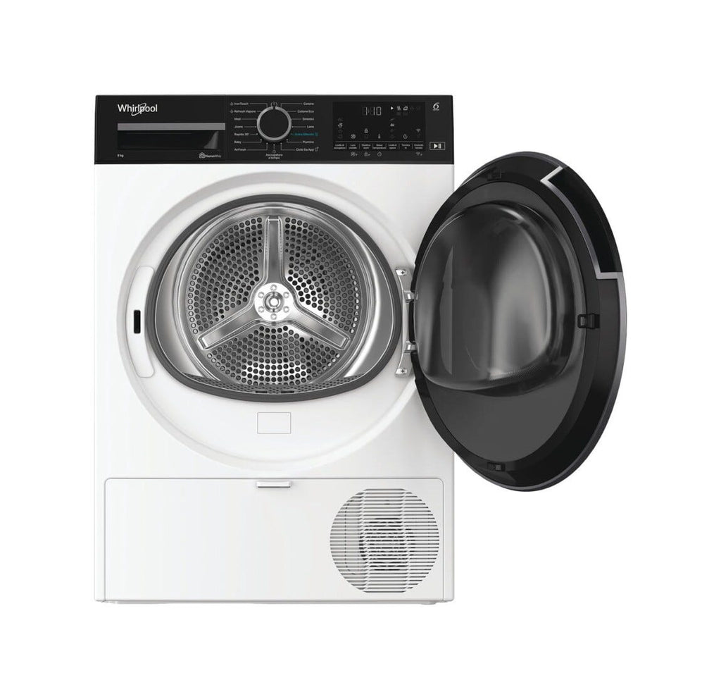 Whirlpool C WD 96M WBS IT Asciugatrice cm. 60, capacità 9 kg, Pompa di calore, Precision Dry, Silent Spin, bianco