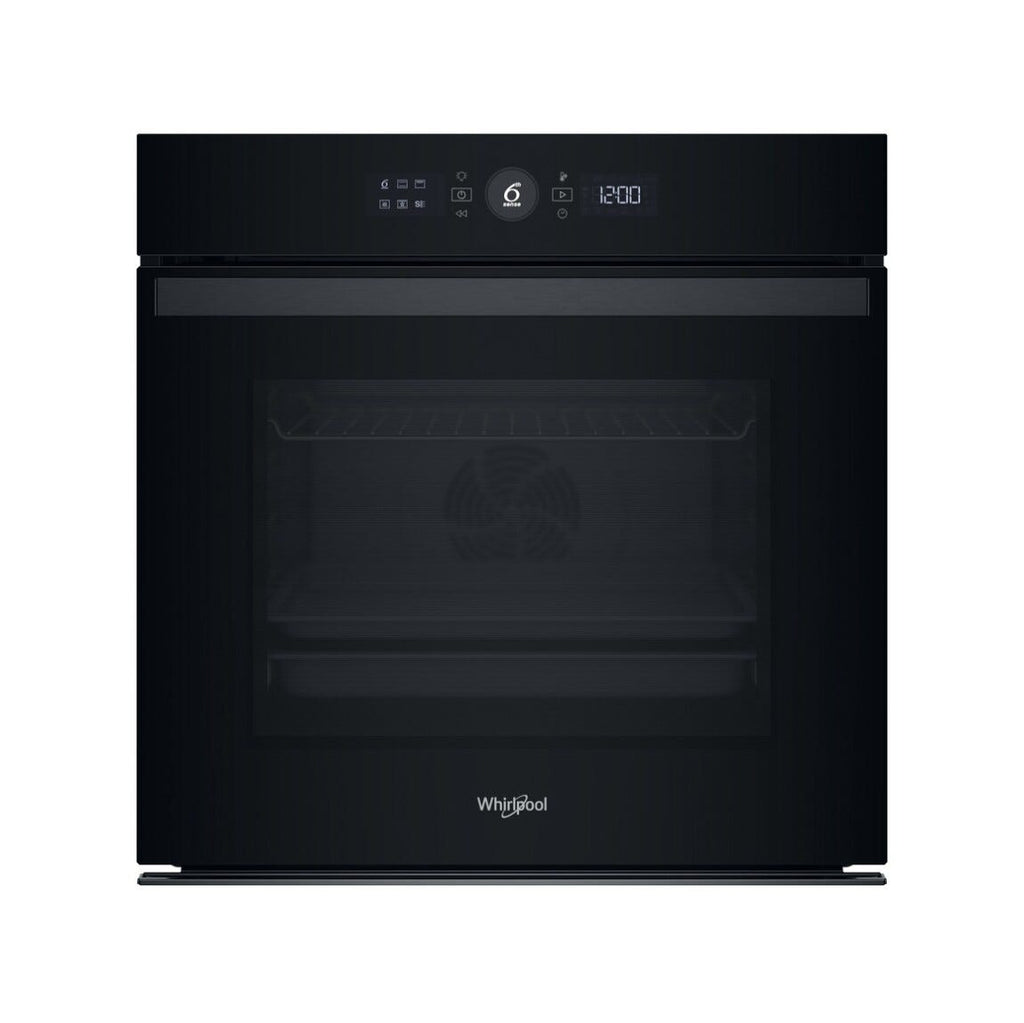 Whirlpool WOI4S8PM1SB Forno da incasso cm. 60, capacità 73 litri, Pirolisi + Idrolisi, tecnologia 6° SENSO, nero