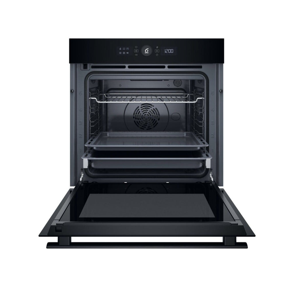 Whirlpool WOI4S8PM1SB Forno da incasso cm. 60, capacità 73 litri, Pirolisi + Idrolisi, tecnologia 6° SENSO, nero