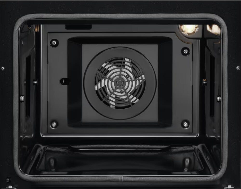 AEG CIB6499APB Cucina da accosto cm. 60, 4 zone induzione, funzione hob2Hood, forno elettrico pirolitico, manopole retrattili, vetroceramica, nero opaco