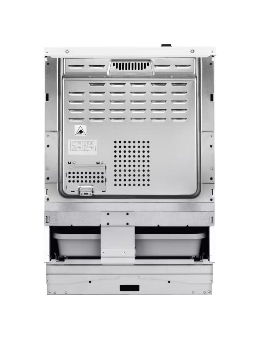 AEG CIB6499APB Cucina da accosto cm. 60, 4 zone induzione, funzione hob2Hood, forno elettrico pirolitico, manopole retrattili, vetroceramica, nero opaco