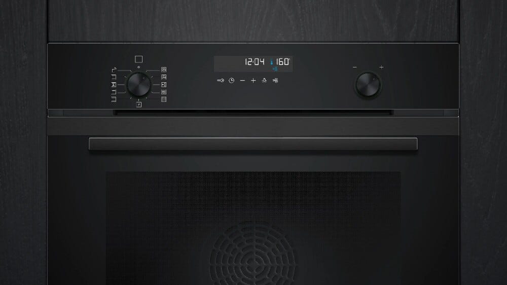 Siemens HB278GEB7F iQ500 Forno da incasso 59 cm, 71 L, pirolitico, activeClean pirolitica, Home Connect, inox nero