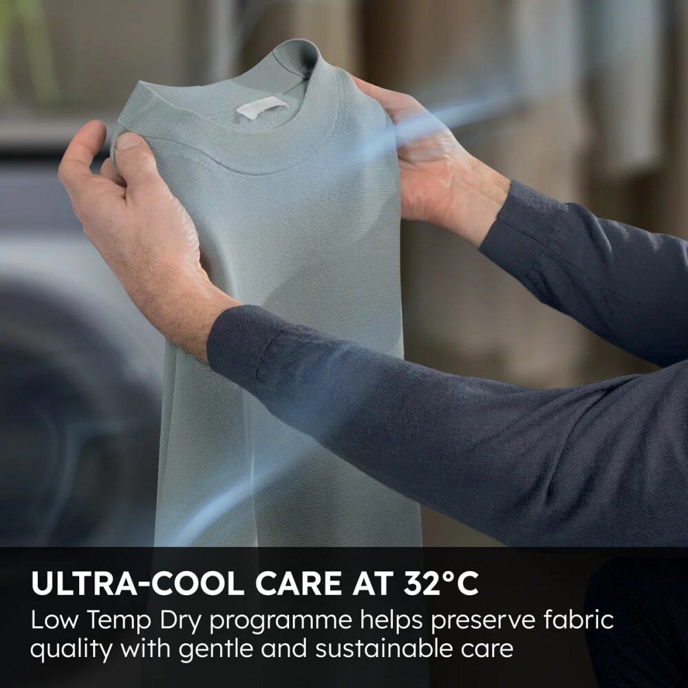 Haier HD90-D357GU1 X 5 Asciugatrice cm. 60, capacità 9 kg, pompa di calore, i-Refresh, Wi-Fi, grafite