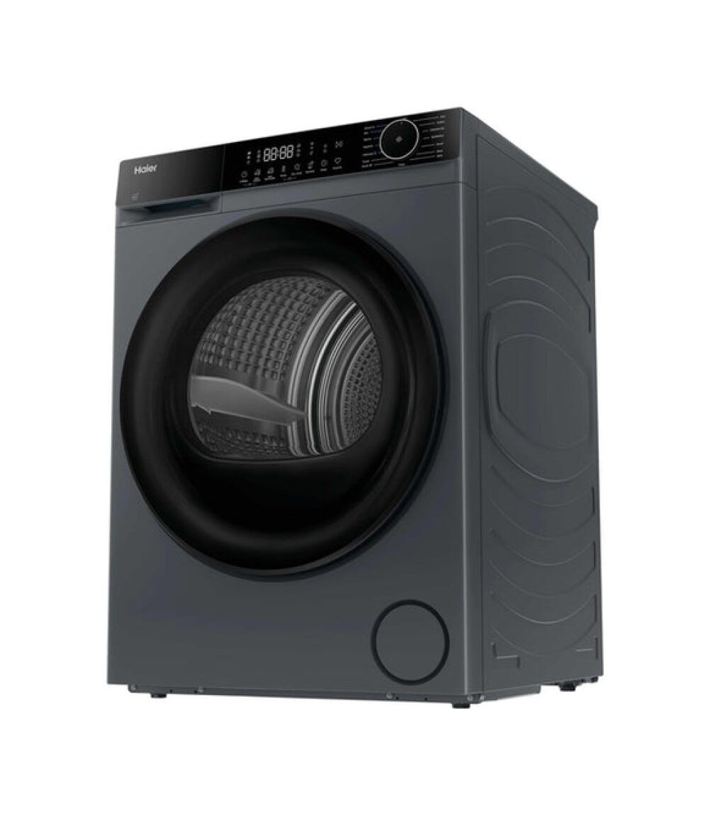 Haier HD90-D357GU1 X 5 Asciugatrice cm. 60, capacità 9 kg, pompa di calore, i-Refresh, Wi-Fi, grafite