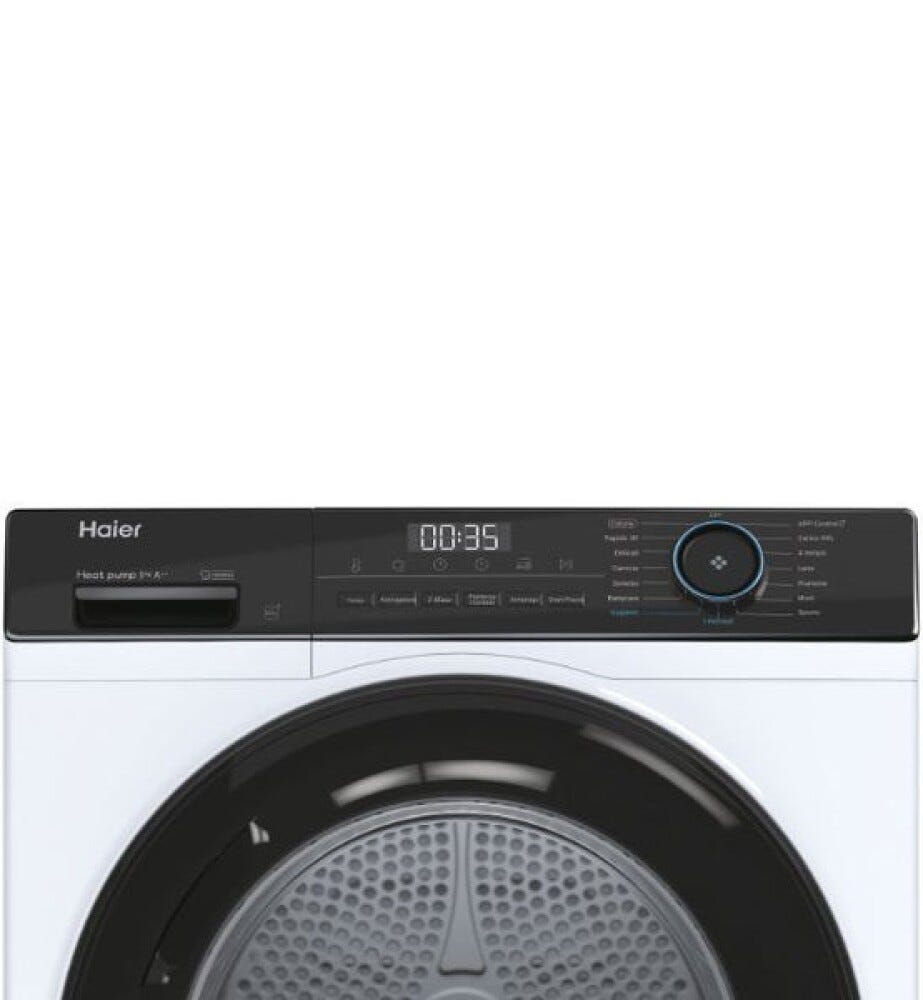 Haier HD90-A2939E-IT I-Pro Serie 3 Asciugatrice cm. 60, capacità 9 kg, pompa di calore, I-Refresh, Wi-Fi hOn, bianco