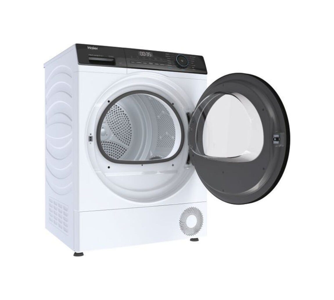 Haier HD90-A2939E-IT I-Pro Serie 3 Asciugatrice cm. 60, capacità 9 kg, pompa di calore, I-Refresh, Wi-Fi hOn, bianco