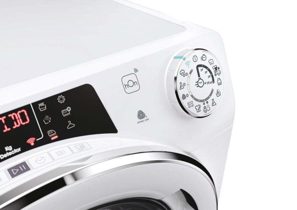 Candy ROW 4966DWMC7-S RapidÓ Lavasciuga 9 kg lavaggio, connettività Wi‑Fi + Bluetooth, 1400 rpm, bianco