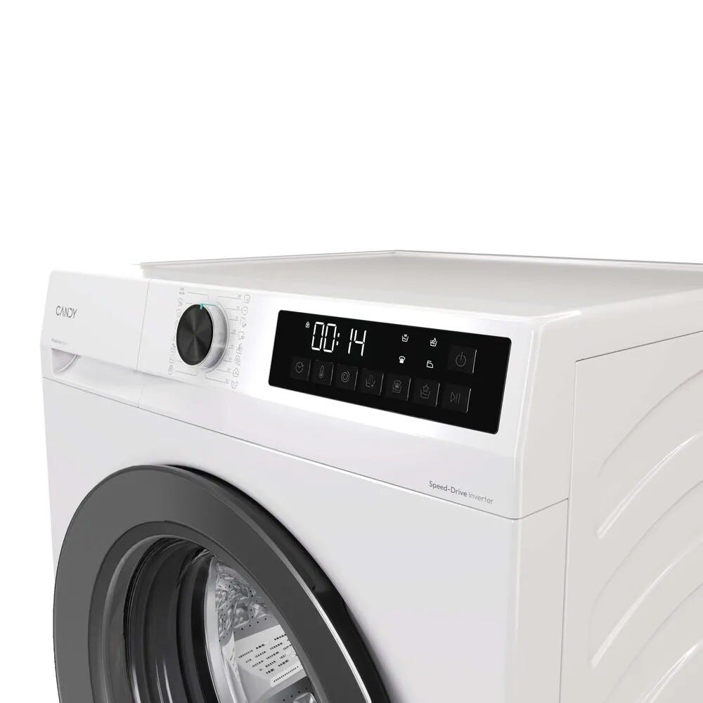 Candy GD 49G8-S ProWash 300 Lavatrice, 9 kg, 1400 rpm, Inverter, Fresh Vapor, bianco