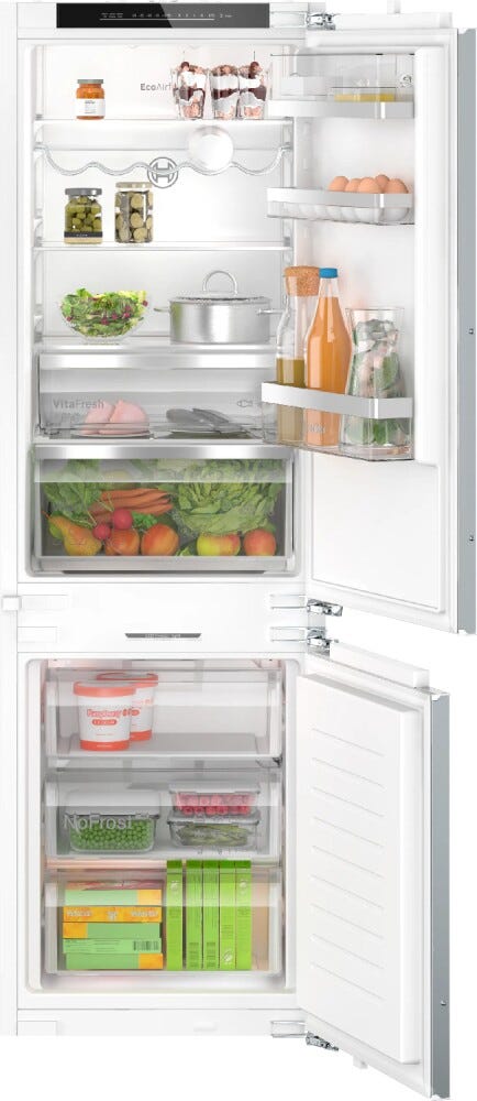 Bosch KIN86ADB0 Serie 6 Frigorifero co congelatore da Incasso, 178 cm, NoFrost, VitaFresh XXL
