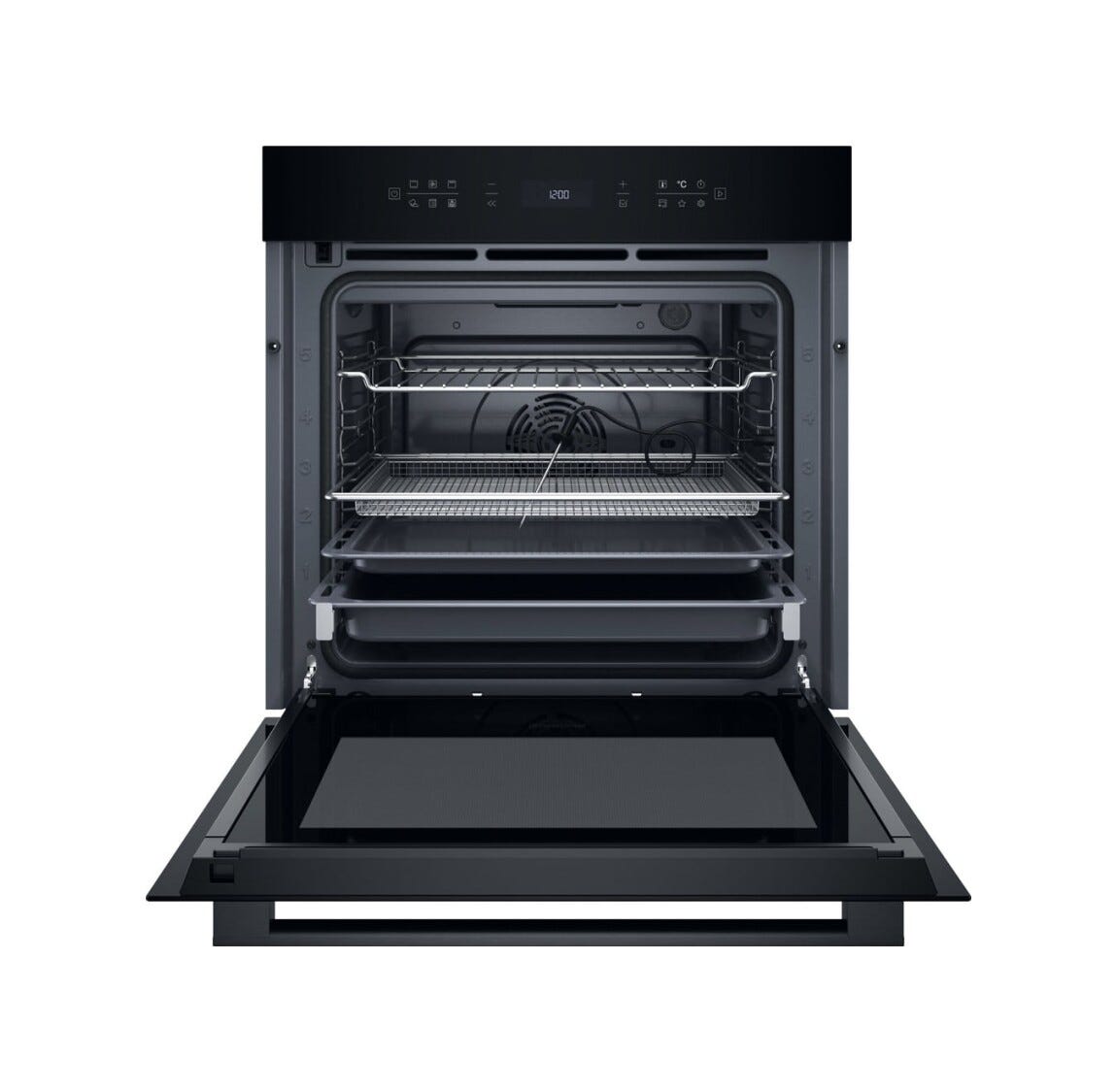 Hotpoint Ariston HAOI78PPT1SBA Forno da incasso cm. 60, capacità 73 litri, Pirolisi, Diamond Clean, AirFry, nero