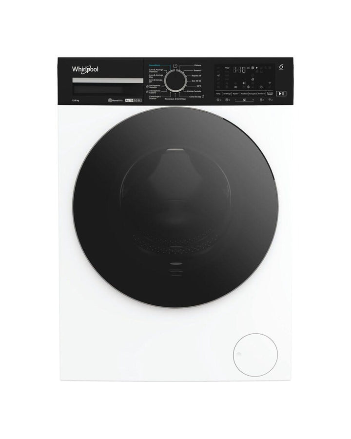 Whirlpool WPD 2836W ADS IT Lavasciuga cm. 60, capacità 12 kg, 6° Senso, Steam Refresh, 1400 giri, motore inverter, bianco