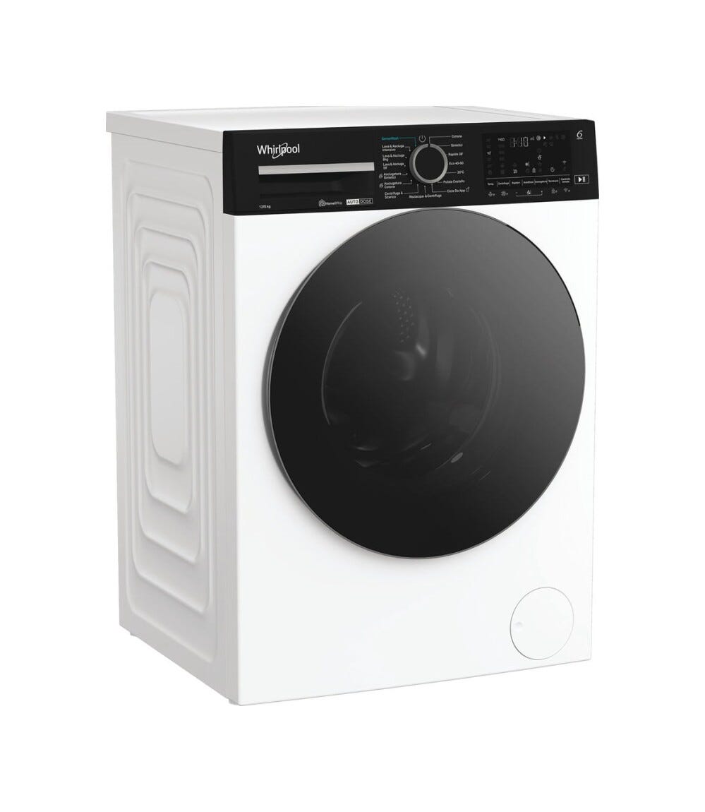 Whirlpool WPD 2836W ADS IT Lavasciuga cm. 60, capacità 12 kg, 6° Senso, Steam Refresh, 1400 giri, motore inverter, bianco