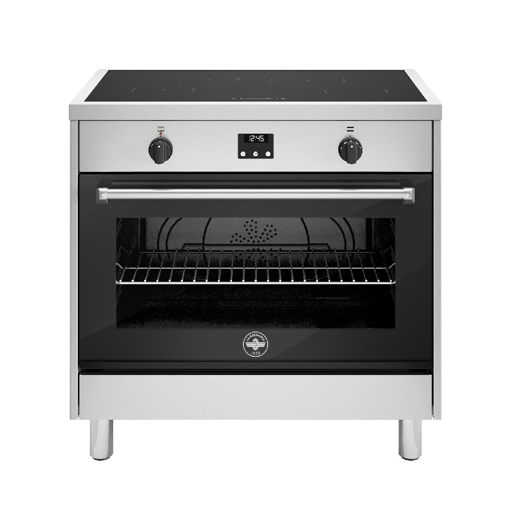 La Germania AMN964IEXE Americana Cucina da accosto 90 cm, piano a induzione 4 zone, forno multifunzione elettrico 104 l, inox