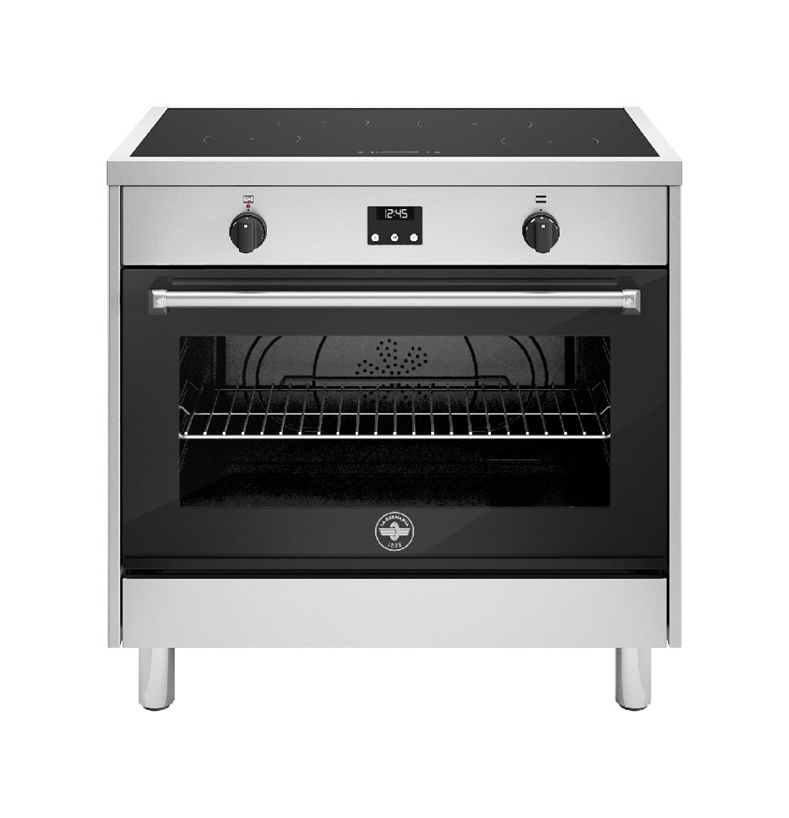 La Germania AMN964IEXE Americana Cucina da accosto 90 cm, piano a induzione 4 zone, forno multifunzione elettrico 104 l, inox