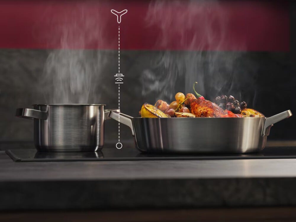 AEG TO64IA0FXB serie 5000 Piano cottura a induzione, cm. 60, 4 zone cottura, Hob²Hood, Slider Touch, vetro nero