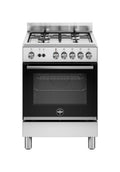 La Germania FTR664GXV/24 Futura Cucina da accosto 60 cm, 4 fuochi a gas, forno gas ventilato, classe A+, inox