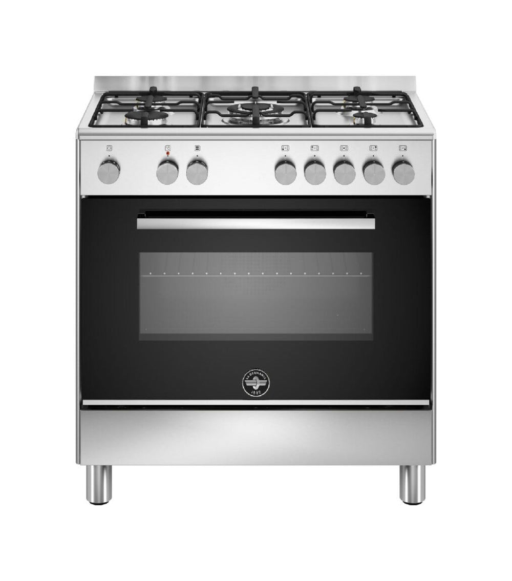 La Germania FTR855EXV/24 Futura Cucina da accosto 80 cm, 5 fuochi, forno elettrico multifunzione, inox