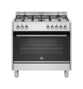 La Germania FTR965EXV/24 Futura Cucina da accosto 90 cm, 5 fuochi gas, forno elettrico multifunzione, classe A, inox