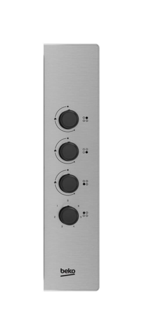Beko HIGG 64123 SX Piano cottura a gas cm. 60, 4 bruciatori a gas, 7.9 kW, inox